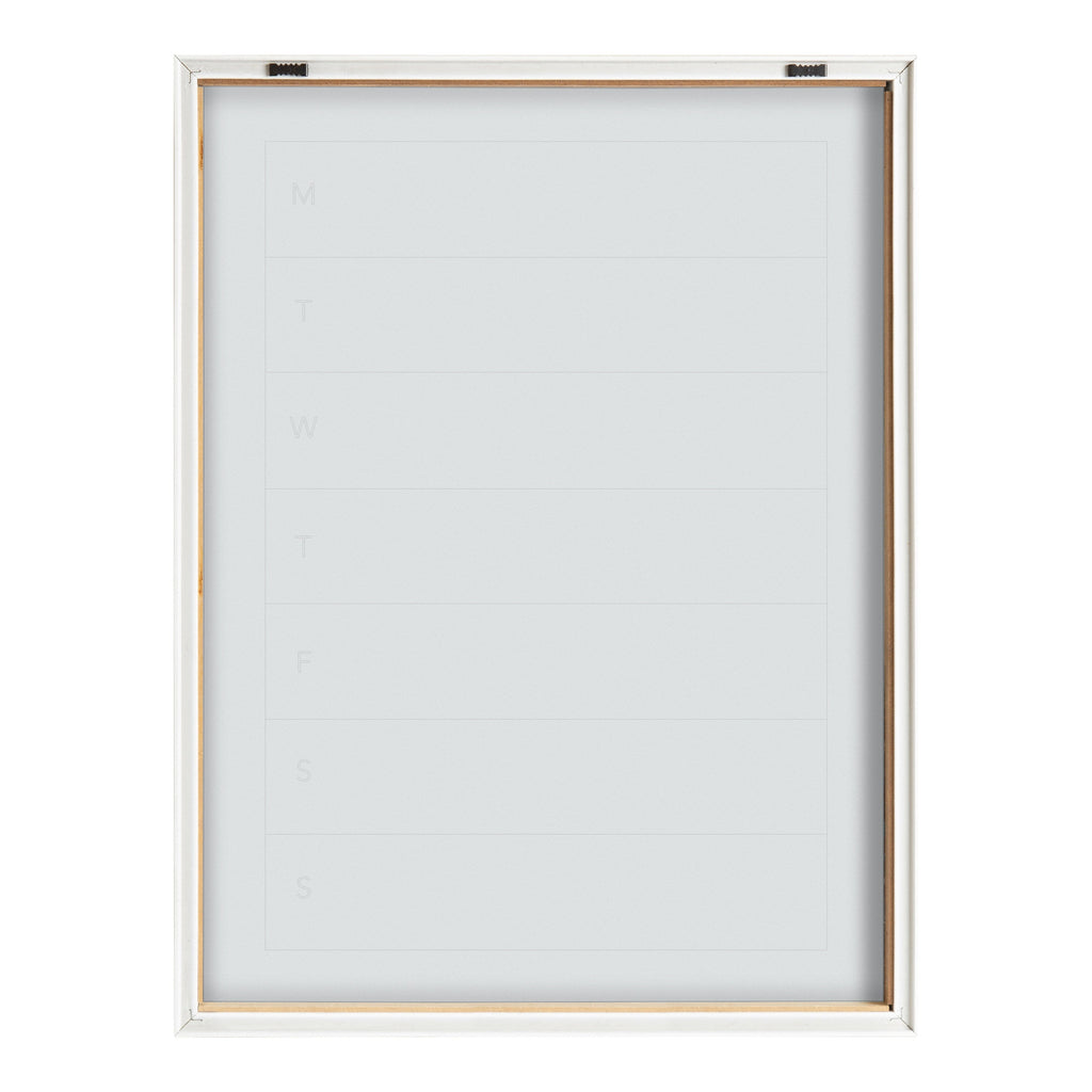 Blake Weekly Menu Framed Printed Glass by The Creative Bunch Studio
