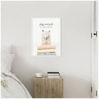 Sylvie Alpaca Fluff and Fold Framed Canvas by Amy Peterson