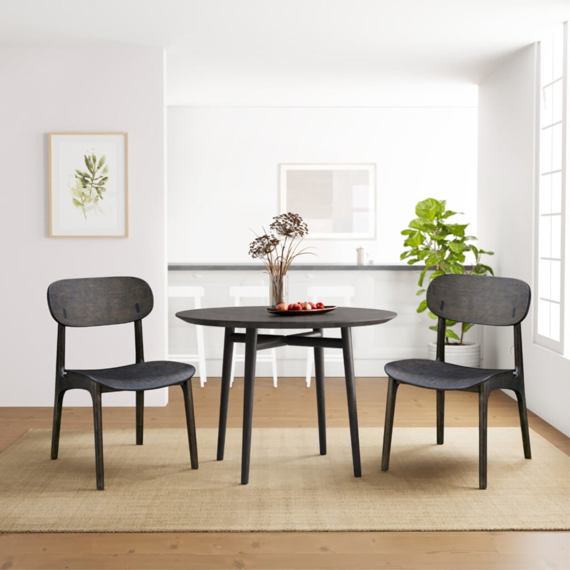 Solvang Dining Chair - Carbonite Finish - Set of 2