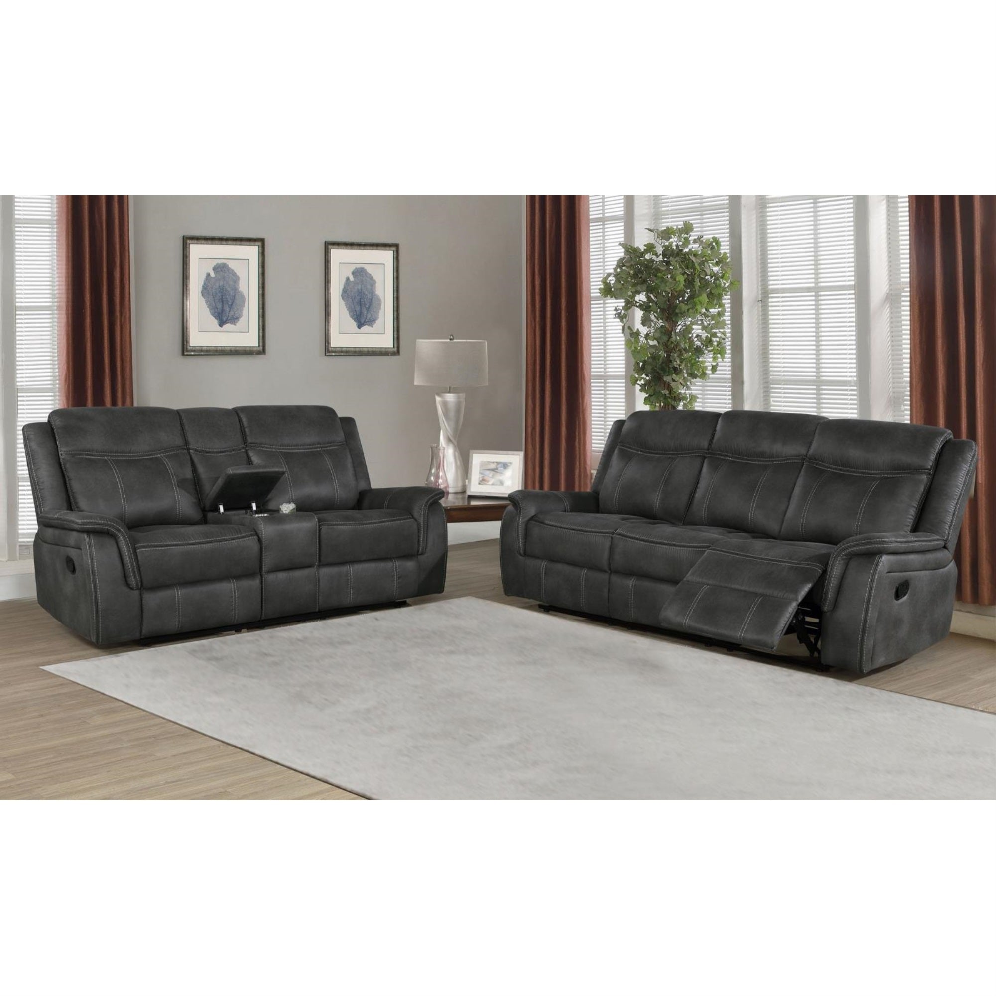 Lawrence Upholstered Tufted Living Room Set