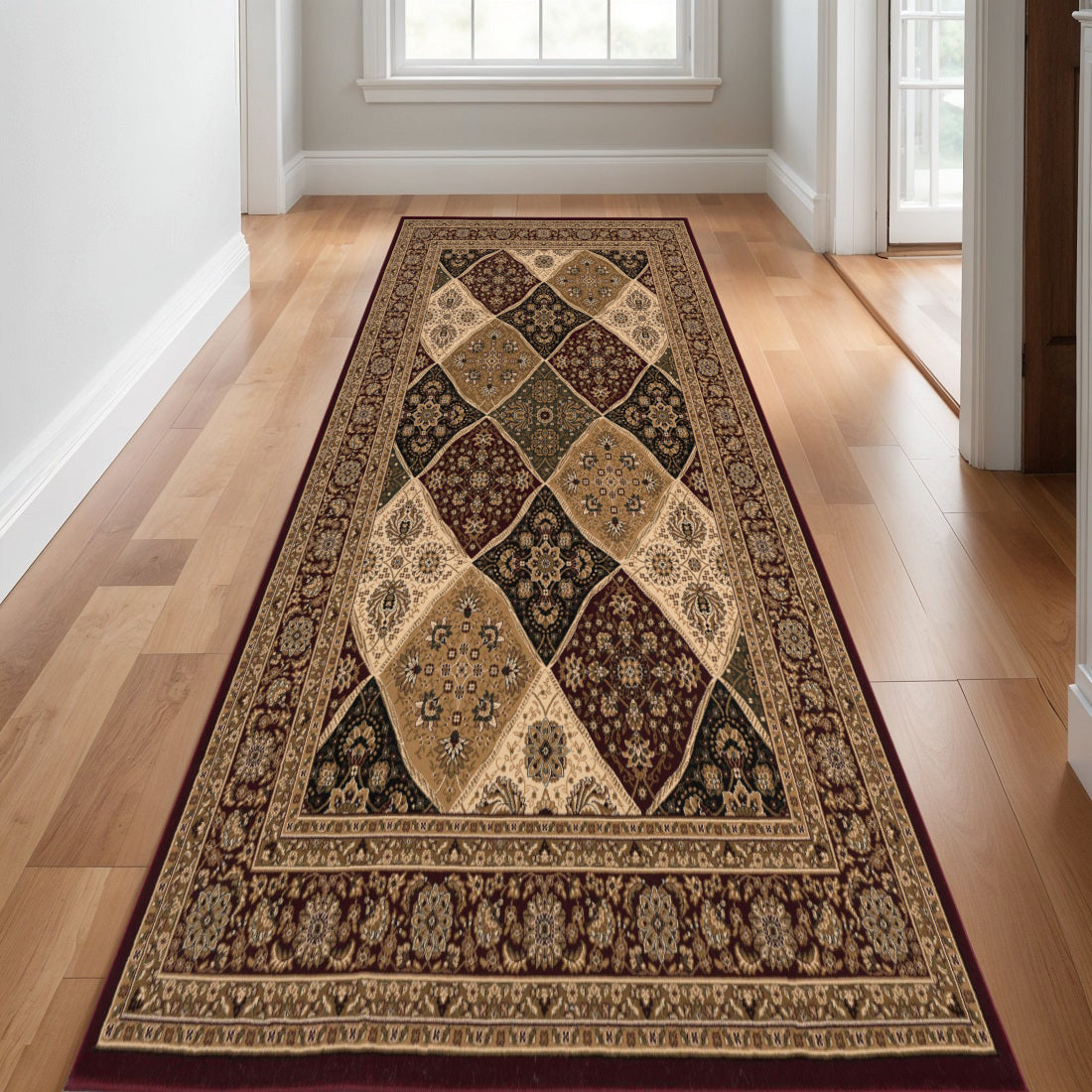 19 Runner Red And Black Moroccan Runner Rug