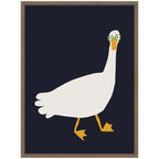 Sylvie Farm Duck Framed Canvas by Hannah Beisang