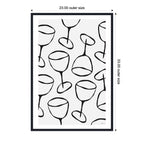 Wine Everywhere by Gabrielly Guedes Framed Canvas Wall Art Print