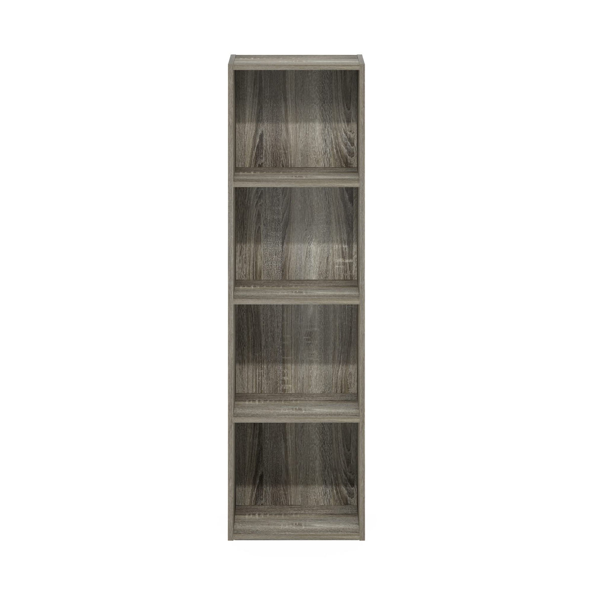 Furinno Luder Bookcase / Book / Storage, 4-Tier Cube, French Oak