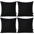 Thmyo 4-Pack 100% Cotton Comfortable Solid Decorative Throw Pillow Case Square Cushion Cover Pillowcase Sublimation Blank Pillow