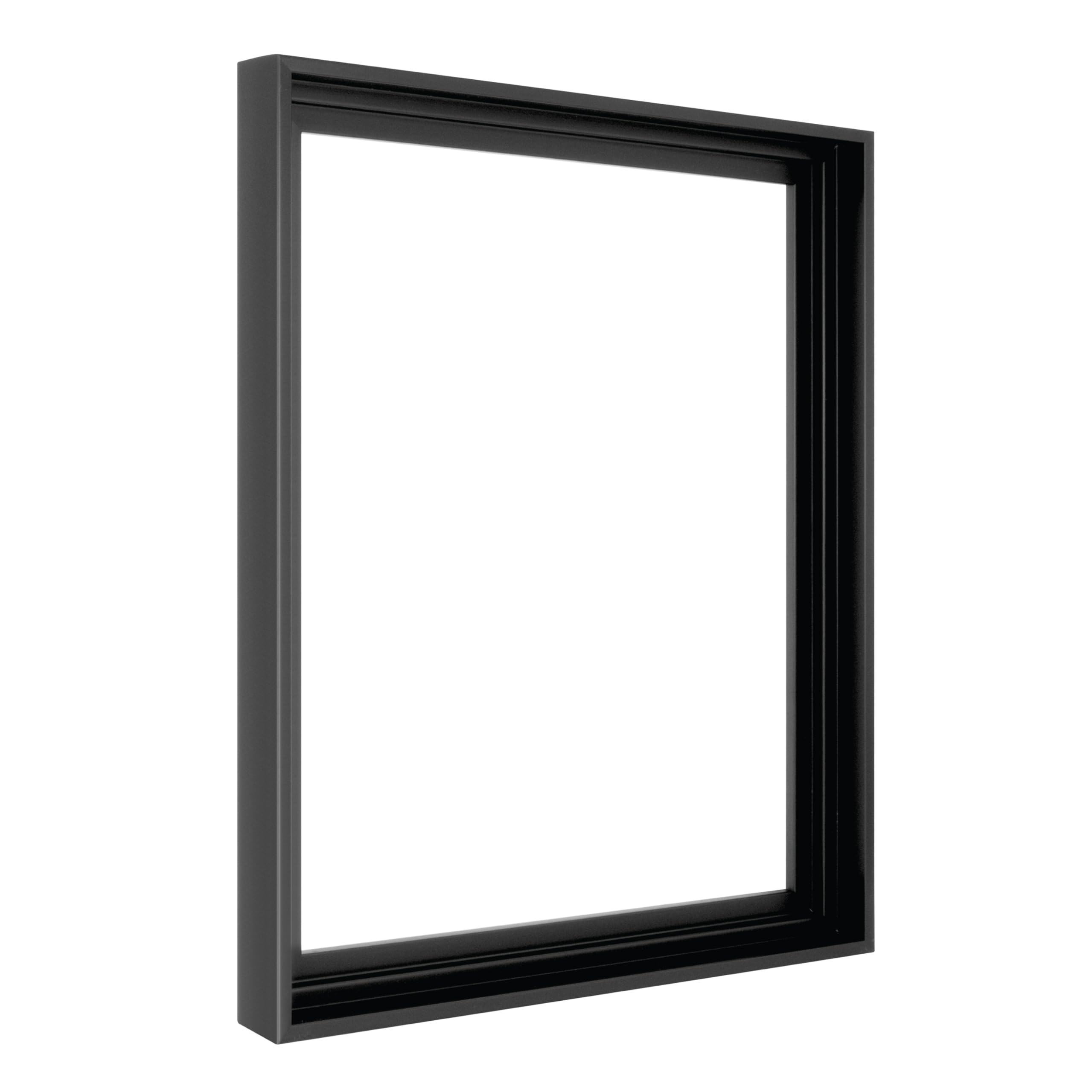 MCS Canvas Float Frames 16x20 Frame, Black Frame for Finished Canvases, Vertical & Horizontal Wall Hanging Large Frame with Adhe