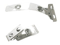 Sicurix Button Id Badge Strap Clips Clip 25 Pack Clear (Pack Of 4) (68010)
