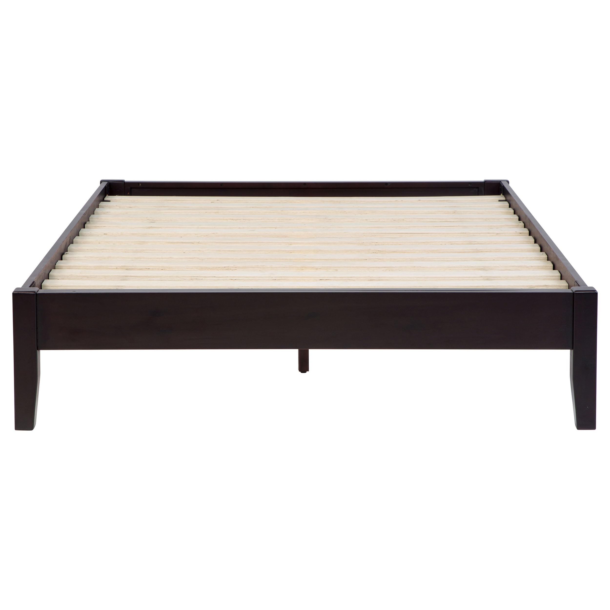 Coaster Home Furnishings Hounslow Transitional Full Size Pine Wood Platform Bed Frame Headboard Compatible Bed Base Cappuccino 300555F