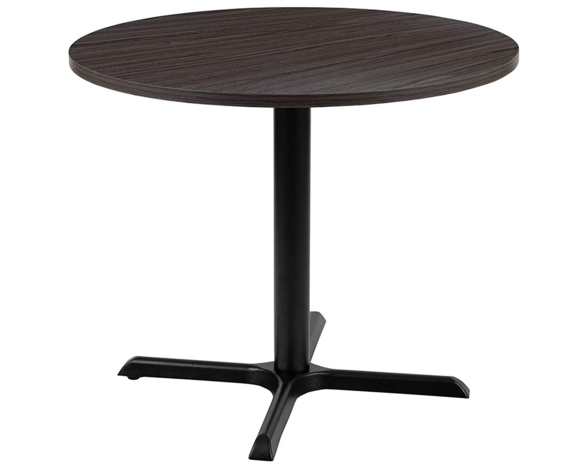 Flash Furniture Chapman 36" Round Multipurpose Conference Table, Business Meeting Table for Office and Conference Rooms, Rustic Gray