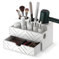 AceOrbit Hair Tool Organizer with Drawer, Hair and Makeup Bathroom Vanity Organizers and Storage Fits Blow Dryer, Curling Iron, 