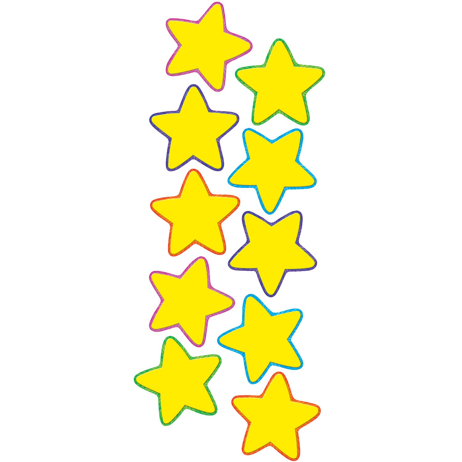Teacher Created Resources Yellow Stars Accents (Tcr4591)