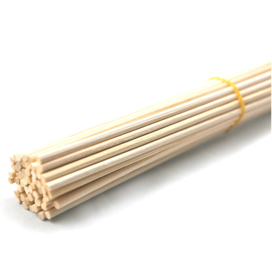 Ougual 50 Pieces Rattan Reed Diffuser Replacement Refill Sticks 3mm (12 x3.5mm, Natural Color)