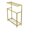 Kingston Brass SCC8367 Edenscape Freestanding Iron Towel-Rack, Brushed Brass