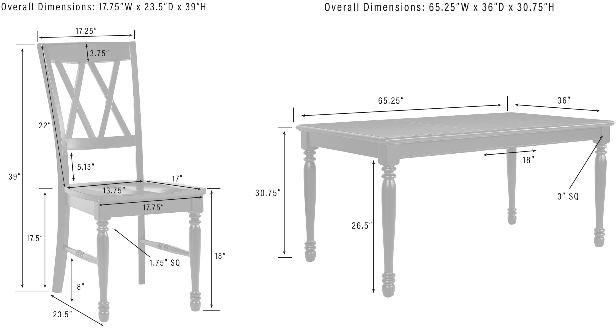 Crosley Furniture Shelby 5-Piece Traditional Dining Table Set for 4, Dinner Tables with Kitchen Chairs, Distressed Teal/Dark Cherry