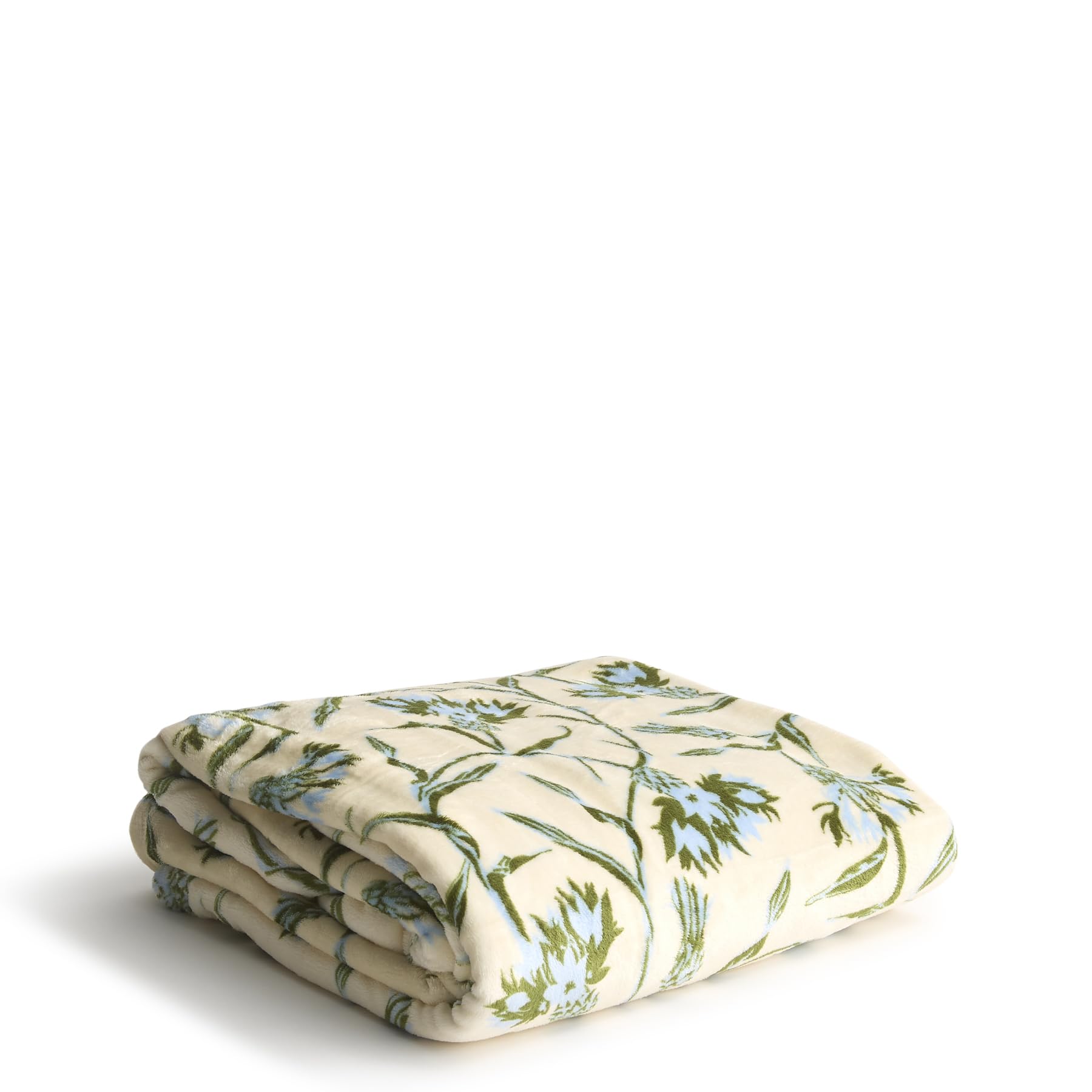 Oversized Throw, Bachelor Buttons Blue Green, One Size