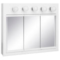 Design House 36 Inch Concord Bathroom Medicine Cabinet, Wall Mounted, Mirror, White, 532390-WHT