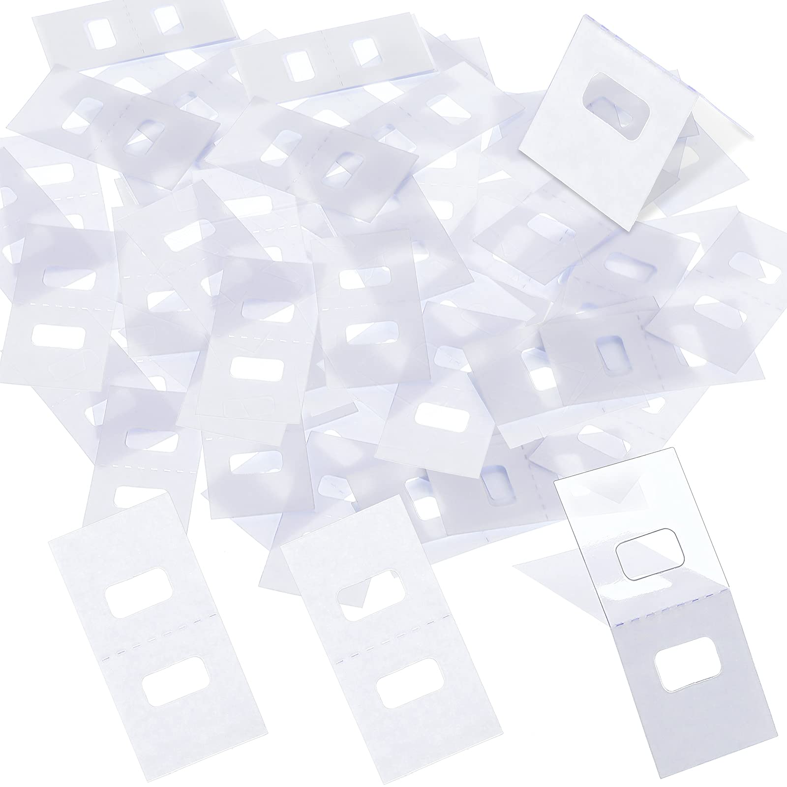 TOODOO Vertical Blind Repair Tabs Vertical Blind Vane Saver, Clear (60 Pieces)