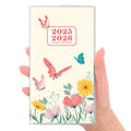 Skydue Pocket Calendar 2025-2026, 2-Year Small Monthly Pocket Planner For Purse, 6.7' X 3.7', Compact Design With Plastic Slee