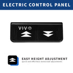 Vivo Electric Stand Up Desk Frame Workstation, Single Motor Ergonomic Standing Height Adjustable Base With Simple Controller, White, Desk-V100Ew
