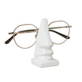 Torre & Tagus Leon Nose Shaped Eyeglasses Holder Display Stand, White