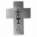 1 X First Holy Communion Wall Cross - Bread of Life John 6:35