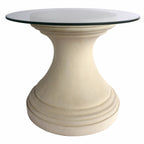 Anderson Teak Fairbank Round Pedestal Table in Natural Beige