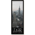 wallsthatspeak 7x32 Black Picture Frame for Puzzles Posters Photos or Artwork