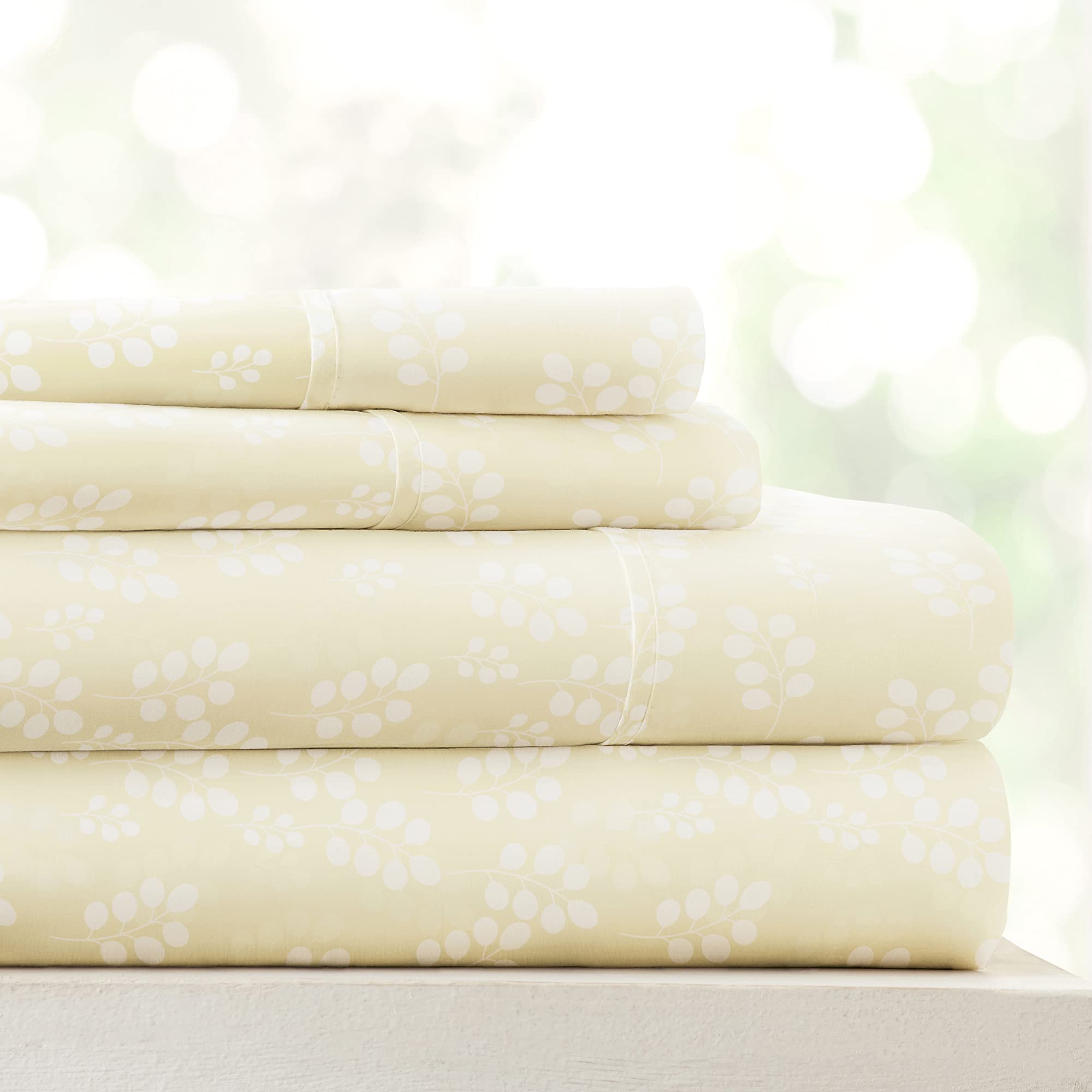 Linen Market 4 Piece Twin Bedding Sheet Set (Wheatfield Ivory) - Sleep Better Than Ever With These Ultra-Soft & Cooling Bed Shee