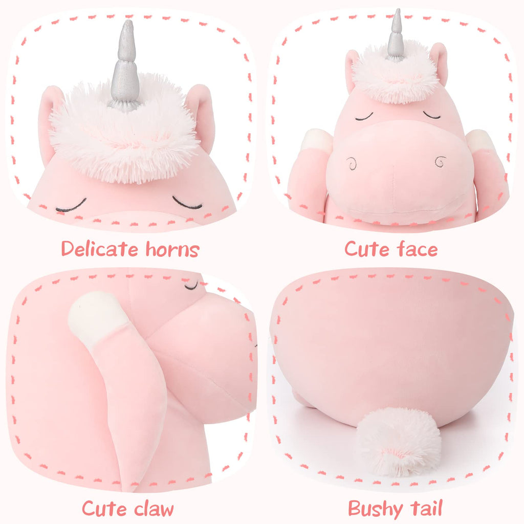 Morismos 36.2' Unicorn Body Pillow Large Hugging Pillow Unicorn Stuffed Animal,Soft Plush Toy For Kids Girl, Animal Body Pillow
