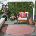 Nourison Positano Indoor/Outdoor Rainbow 8' X Round Area Rug, Easy Cleaning, Non Shedding, Bed Room, Living Room, Dining Room, B