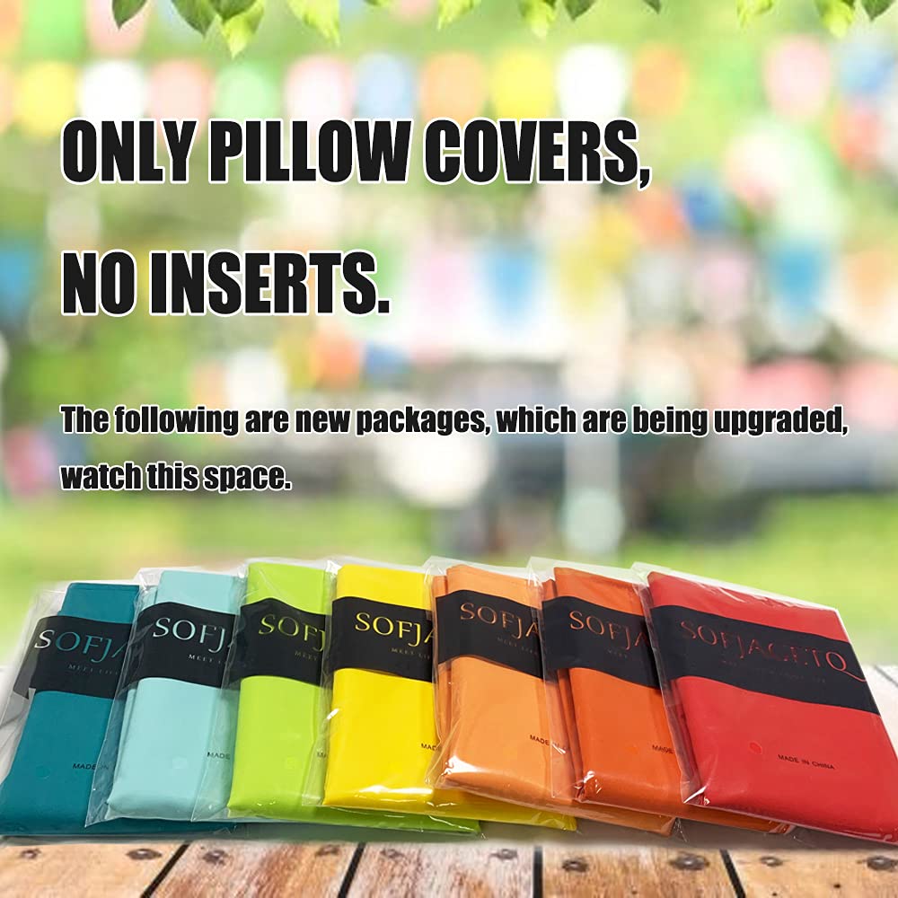 Sofjagetq Navy Blue Outdoor Pillow Covers, Waterproof Durable Throw Pillow Covers For Patio, Porch, Decoration Pillow Covers (18
