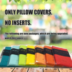 Sofjagetq Navy Blue Outdoor Pillow Covers, Waterproof Durable Throw Pillow Covers For Patio, Porch, Decoration Pillow Covers (18