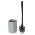 Vigar Zense Toilet Brush and Holder Set, Polyresin Stone, Concrete