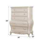 ACME Chantelle Chest (no granite top) - 23546 - Pearl White