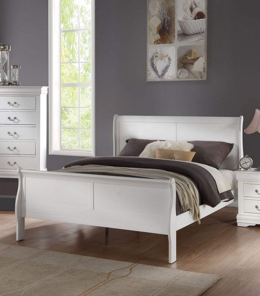 ACME FURNITURE Louis Philippe Queen Bed - - White