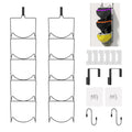 LINFIDITE 10 Pack Hat Rack Hanger Holder Organizer Flexible Multi Hook Wall Mounted Over Door Baseball Cap Display Storage Rack 
