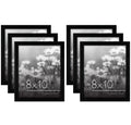 Americanflat Picture Frame, 8x10, Black, 6 Count