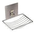 ROBZY 1 Layer Soap Holder Set Single Layer Stand for Bathroom Shower Wall Kitchen Sink with Self Adhesive Sticker Storage Rack H
