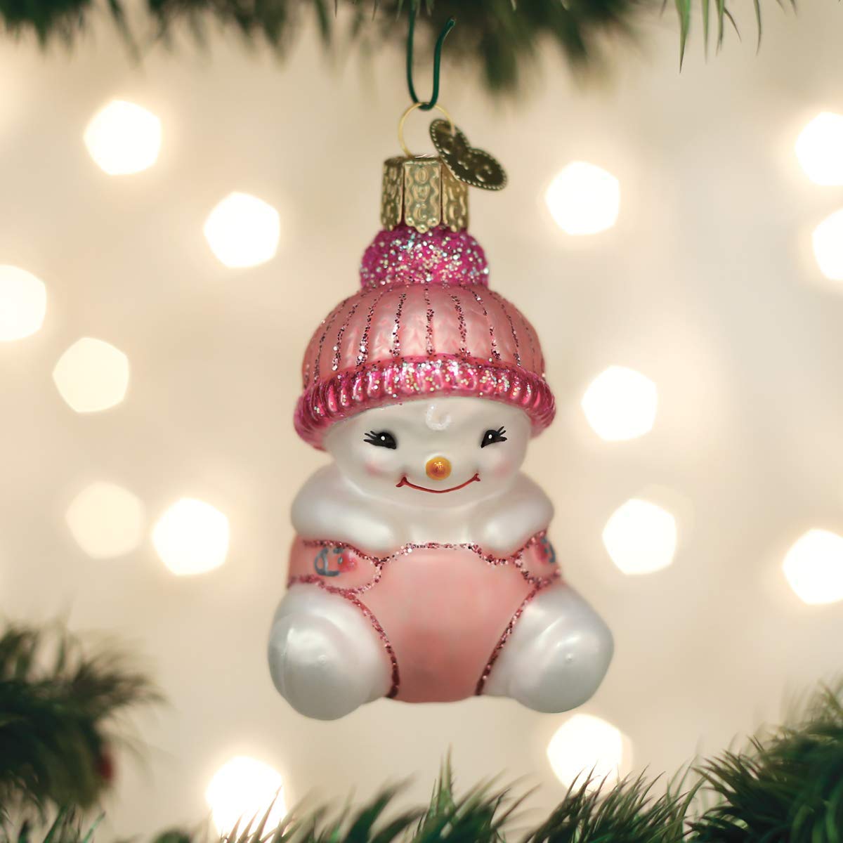 Old World Christmas Snow Baby Girl