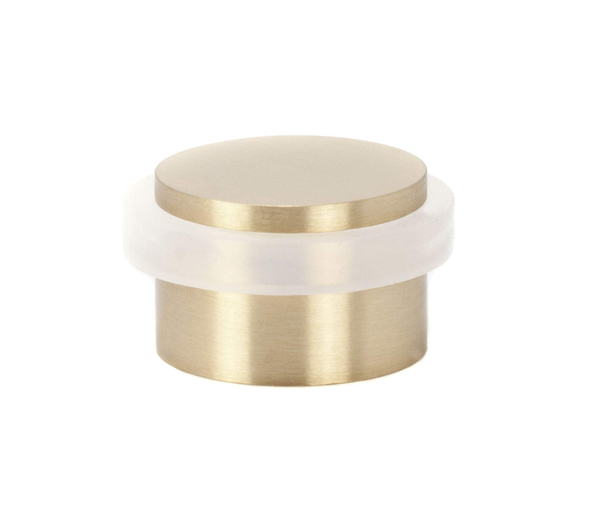 Evi Herrajes I-103-Cu I-103-Door Stop, Adhesive, Finish Matt, 28 X 20Mm, Brass-Black Rubber