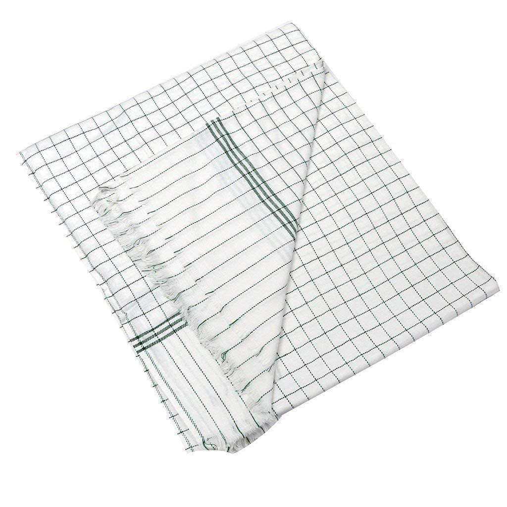 Craft Venture 100% Cotton Soft Beautiful Green Check Single Bed Size Skin Friendly Summer AC Blanket/Khes/Dohar/Top Sheet Set/Ch