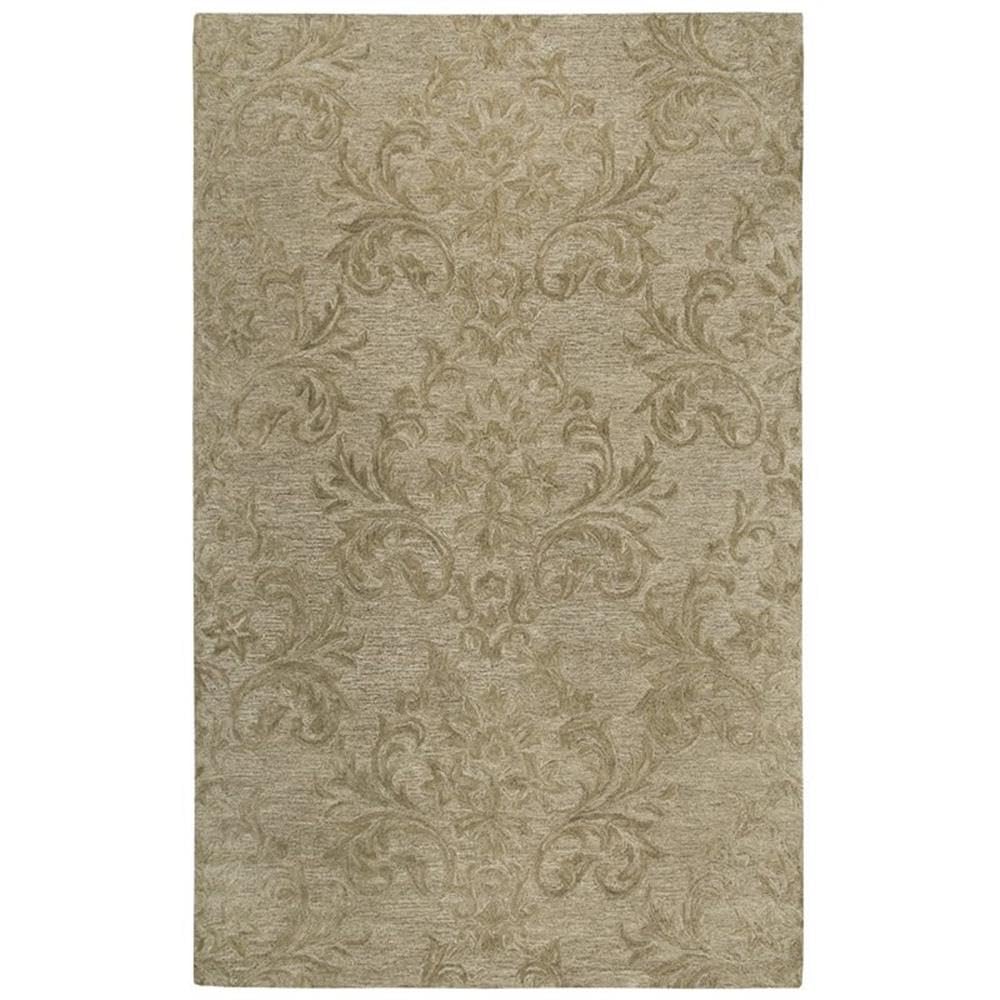 Rizzy Home Alora Decor Emerson 10' X 13' Damask Brown/Gray/Rust/Blue Hand-Tufted Area Rug