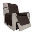 Easy-Going Sofa Slipcover Waterproof Recliner Chair Cover Non-Slip Fabric Couch Cover For Living Room Washable Furniture Protector For Pets Kids Children Dog Cat (Recliner, Chocolate)