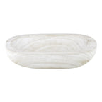 Santa Barbara Design Studio Table Sugar Paulownia Wood Bowl, 12.25-Inch Diameter, White