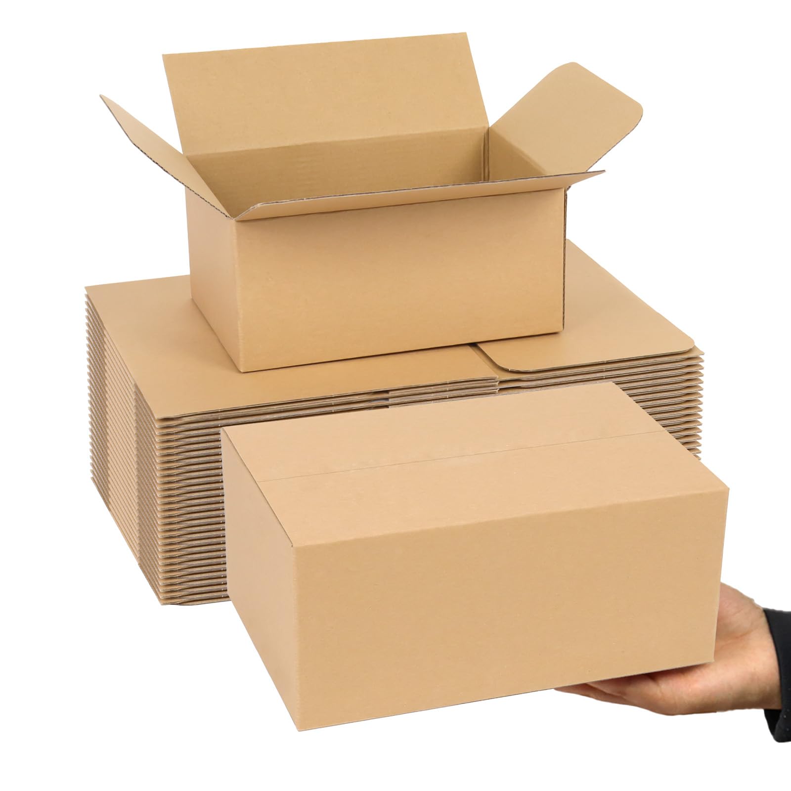 Shipping Boxes Medium 9X6X4 Inches, 30 Pack Mailer Packaging Boxes Bulk, Brown Corrugated Cardboard Boxes For Small Business Mai