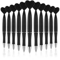 Zuazaor 24 Pack Star Party Pens Black Gek Ink Gliter Ballpoint Pens For Adults Office School Crhistmas Valentine'S Wedding Party
