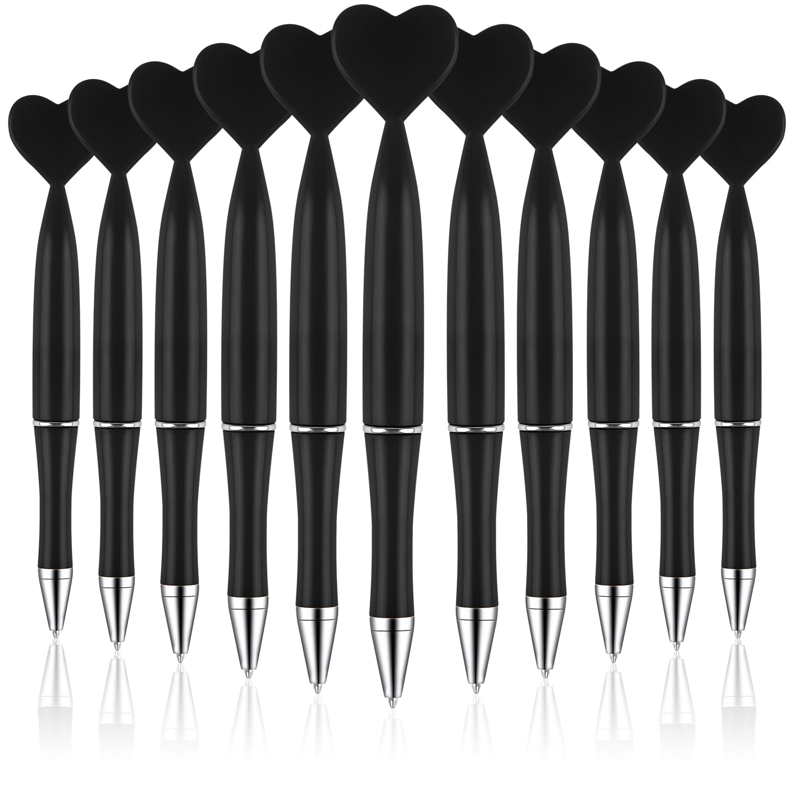 Zuazaor 24 Pack Star Party Pens Black Gek Ink Gliter Ballpoint Pens For Adults Office School Crhistmas Valentine'S Wedding Party