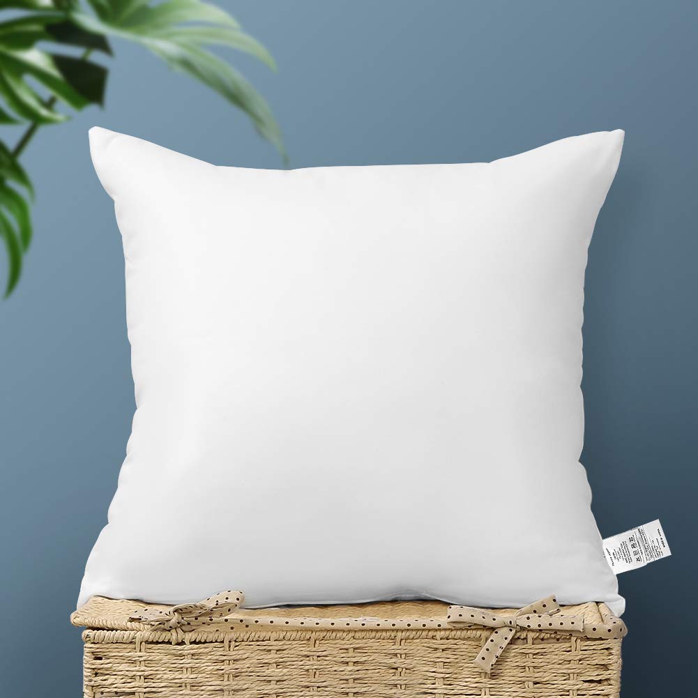 Artscope Premium Throw Pillow Insert Square Form Cushion Stuffer For Couch, Sofa, Bed - Indoor Decorative Pillows Inserts 18X18