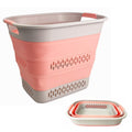 SAMMART 40L (10.5 Gallon) Collapsible Plastic Laundry Basket - Foldable Pop Up Storage Container/Organizer - Portable Laundry Ha