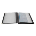 Rolodex 67465 Rolodex 192-Card Capacity Vinyl Business Card Book, 32 Pgs, 11-3/4 X 7-1/4, Bk